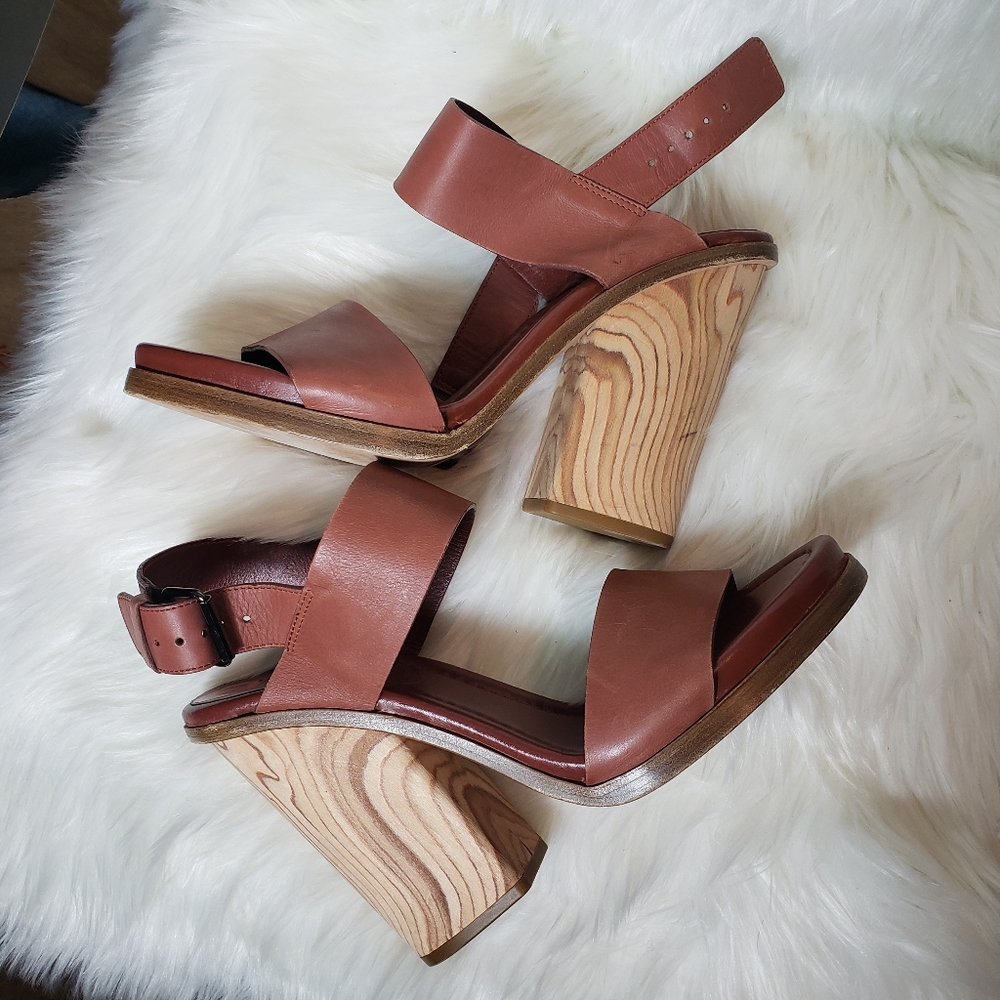 NEW Vince Haley platform chunky wooden sandal - Picture 6 of 7